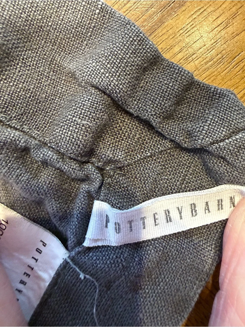 Pottery Barn Gray Linen Napkins set of 4